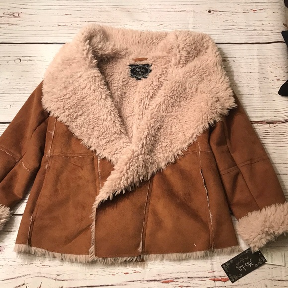 Mo-Ka by Sant Fe Apparel Jackets & Blazers - 🍁 Suede Fur-Lined Sherpa Jacket NWT!!! 🍁